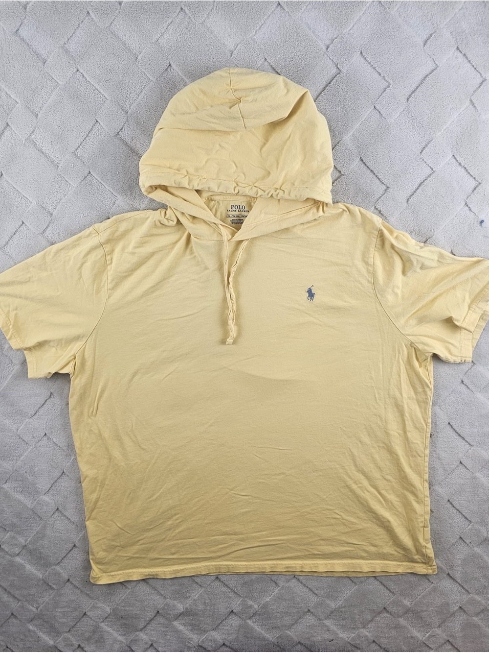 Polo Ralph Lauren Hooded Short Sleeve Mens 2XL pullover cotton